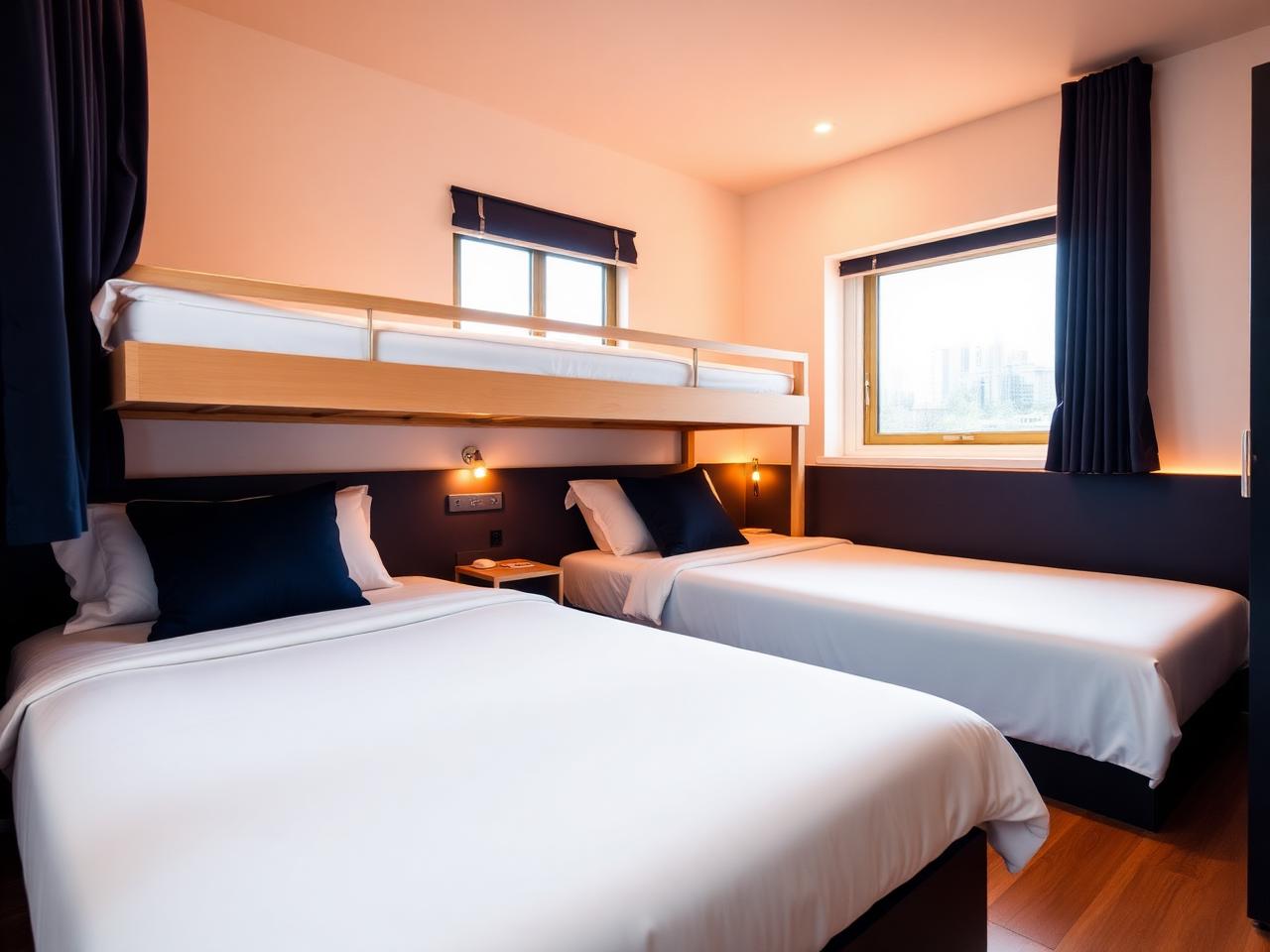Twin room at Elite Stay